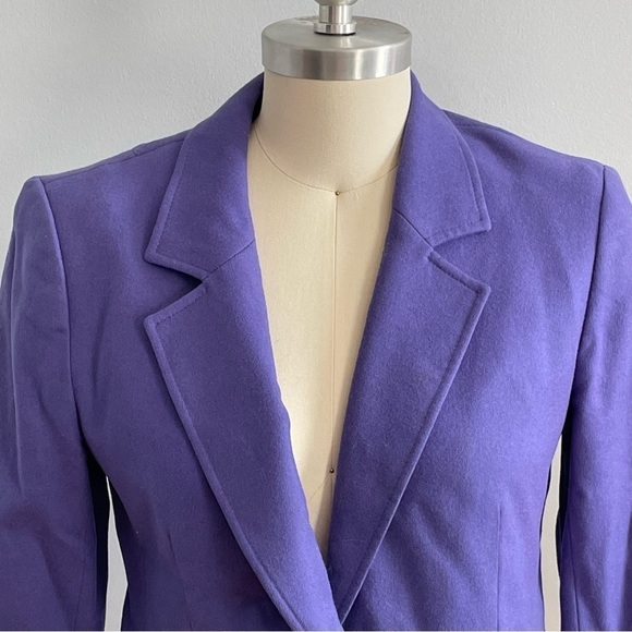 Vintage Pendleton Petite Blazer- Purple- Size 8 Petite - Picture 3 of 6